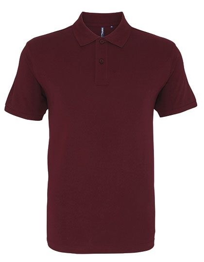 Men´s Relaxed Fit Polo – Asquith & Fox in Burgundy
