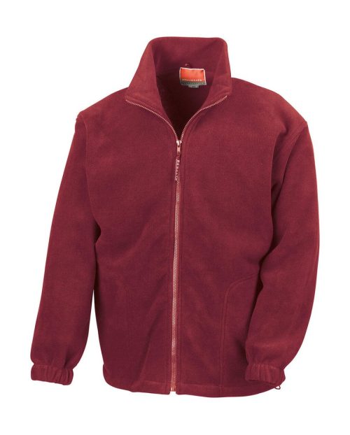 Schwere Fleece Jacke R 036X – Result in Burgundy
