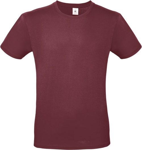 Herren-T-Shirt #E150 TU01T – B&C in Burgundy