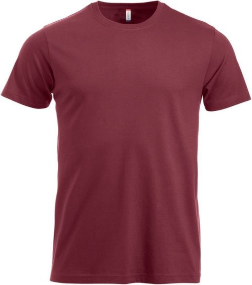 Herren T-Shirt New Classic-T – Clique in Burgundy