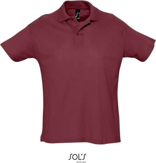 Piqué Polo Summer II – SOL'S in Burgundy