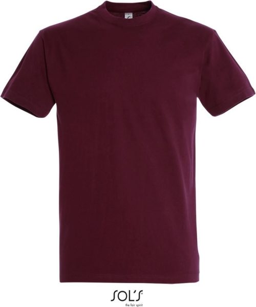 Schweres T-Shirt Imperial – SOL'S in Burgundy
