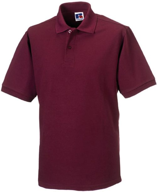 Heavy Duty Polycotton Polo R-599M-0 – Russell in Burgundy