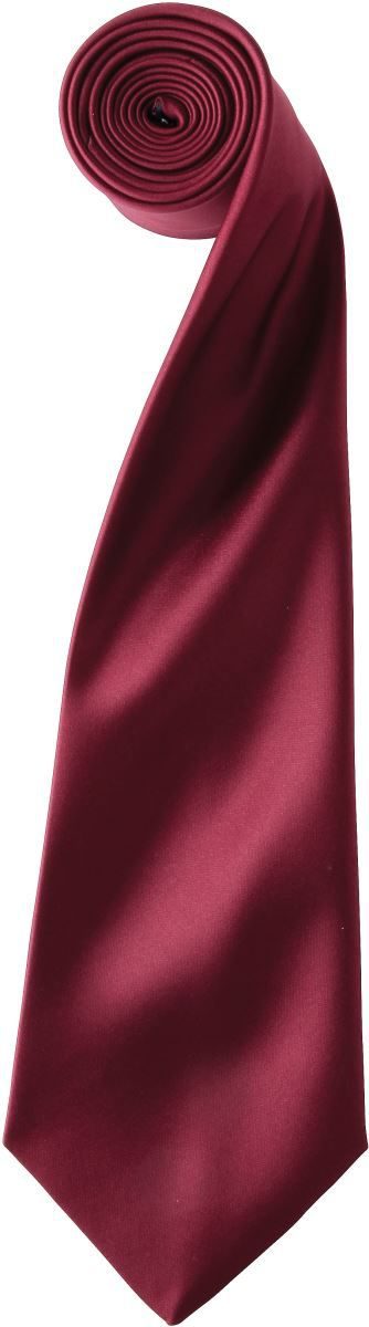 Satin Krawatte "Colours" PR 750 – Premier in Burgundy