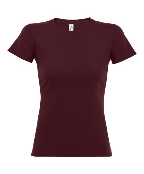 Sol's Imperial Women - Round Collar T-Shirt – SOL'S in Burgundy