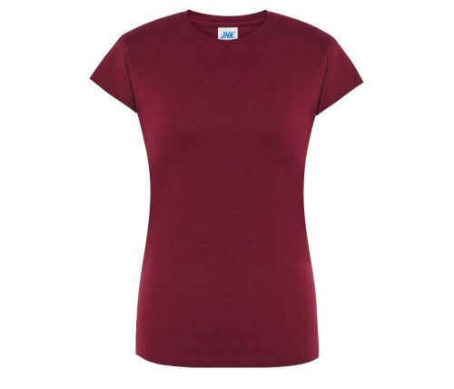 Ladies´ Regular Comfort T-Shirt – JHK in Burgundy