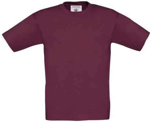 Kinder T-Shirt Exact 150 /kids – B&C in Burgundy