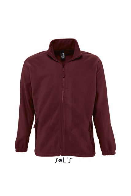 Sol's North Men - Zipped Fleece Jacket – SOL'S in Burgundy