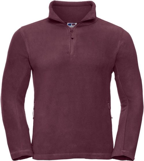 Fleece Pullover mit 1/4 Zip 874M – Russell Athletic in Burgundy