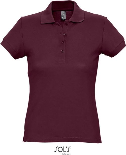 Damen Piqué Polo Passion – SOL'S in Burgundy