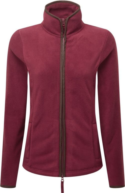 Women's 'artisan' Fleece Jacket – Premier in Burgundy/Brown