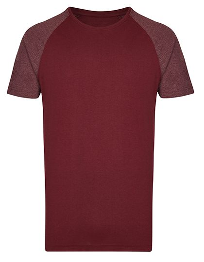 my mate - Men´s Long Tee – Miners mate in Burgundy/Heather Burgundy