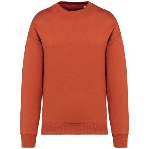 Unisex Oversized Crew Neck Sweatshirt – Native Spirit in Burnt Brick