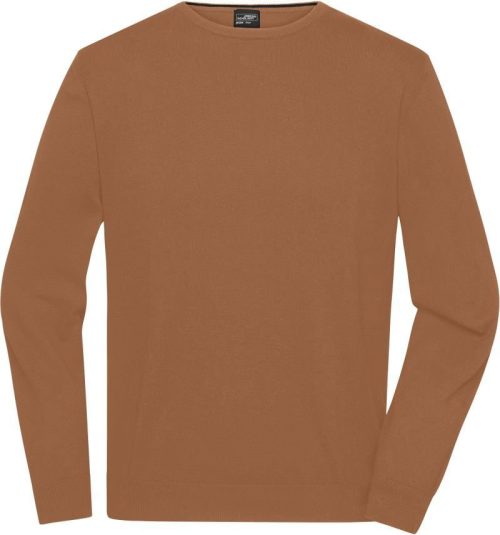 Herren Rundhals Pullover JN 1314 – Daiber in Camel