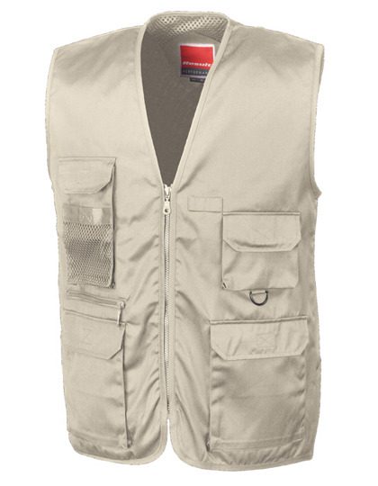 Safari Waistcoat – Result Workguard in Camel