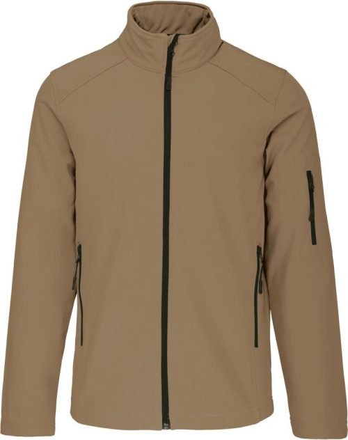 Herren 3-Lagen Softshell Jacke K 401 – Kariban in Camel