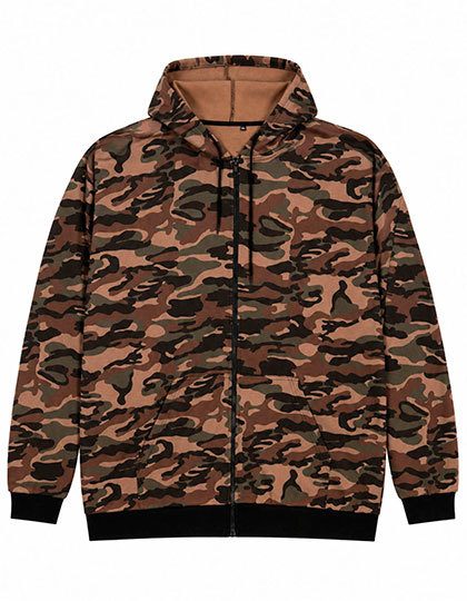 Unisex Zip-Jacket – Miners mate supersize in Camouflage
