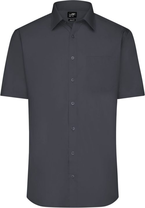 Popeline Hemd kurzarm JN 680 – Daiber in Carbon