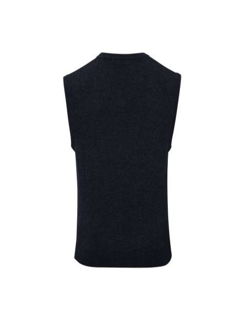 Men's V-Neck Sleeveless Sweater – Premier in Charcoal