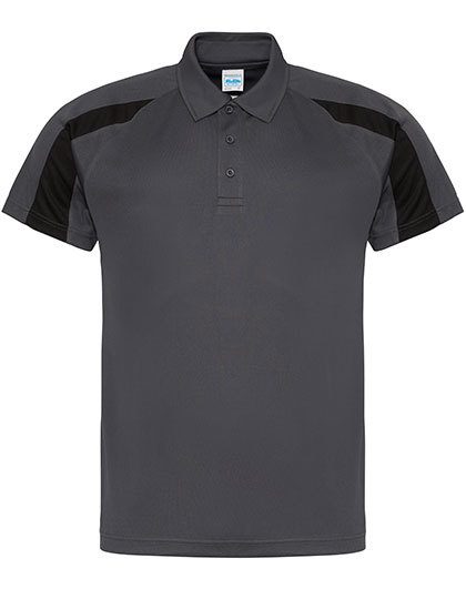 Contrast Cool Polo – Just Cool in Charcoal (Solid)/Jet Black