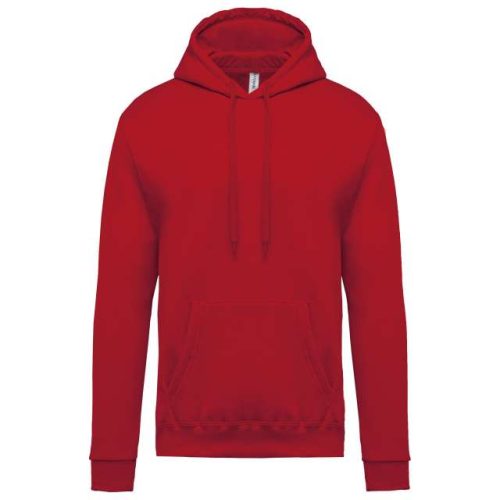 Men’s Hooded Sweatshirt – Kariban in Cherry Red