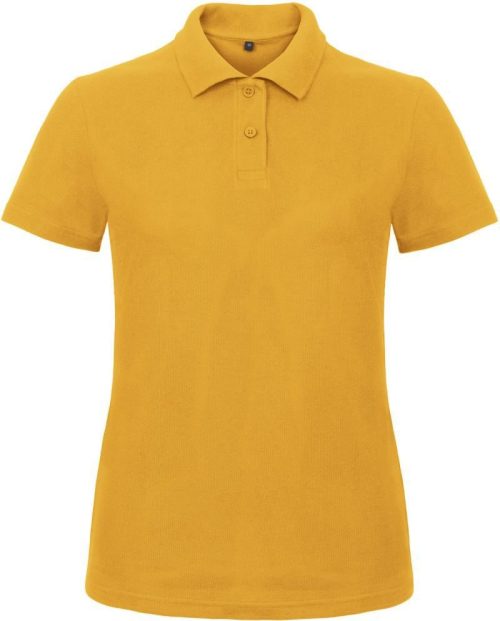 Damen Piqué Polo ID.001 /women – B&C in Chili Gold