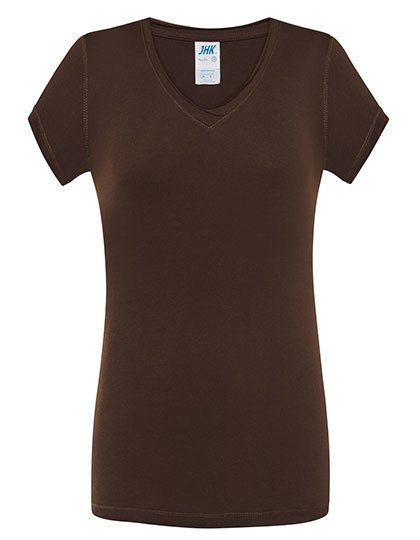Ladies´ V-Neck Sicilia – JHK in Chocolate