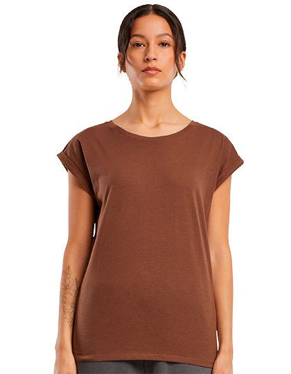 Damen T-Shirt BY 021 – Build your Brand in Chocolate Brown