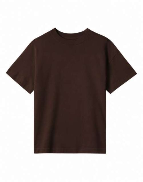 Womens Oversized Tee – True Blanks in Chocolate Brown