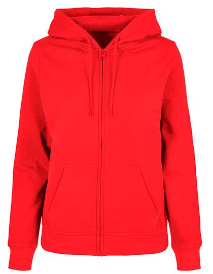 Ladies Basic Zip Hoody – Build Your Brand Basic in City Red
