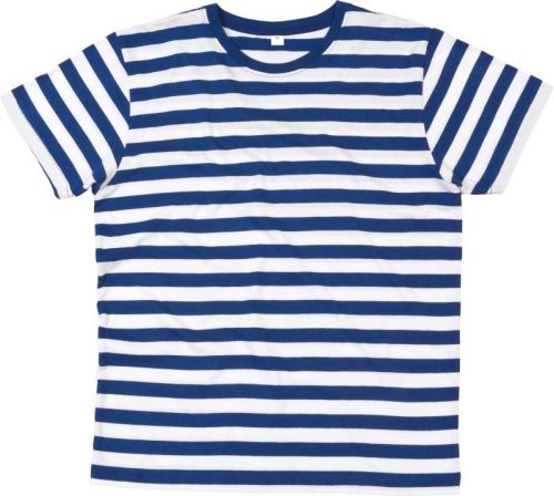 Herren T-Shirt gestreift M 109S – Mantis in Classic Blue/White