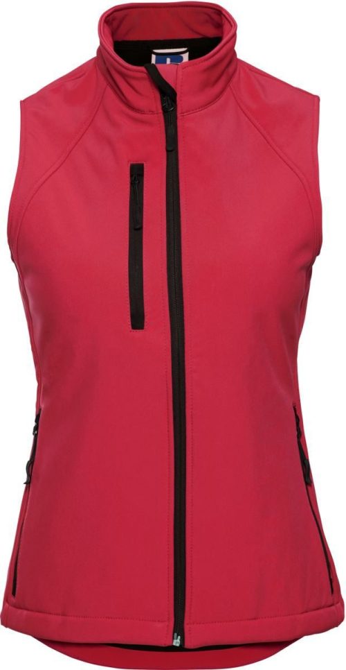 Damen 3-Lagen Softshell Gilet 141F – Russell Athletic in Classic Red