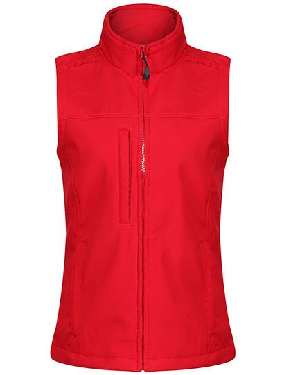 Women´s Flux Softshell Bodywarmer – Regatta Professional in Classic Red/Seal Grey (Solid)