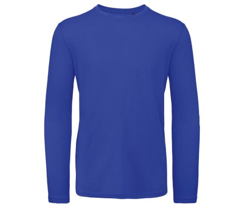 Men's organic Inspire long-sleeved T-shirt TM070 – B&C in Cobalt Blue