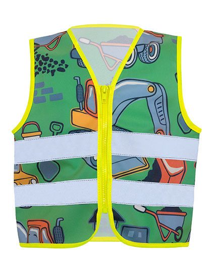 Children´s Safety Vest Action Working Heroes – Korntex in Construction Site
