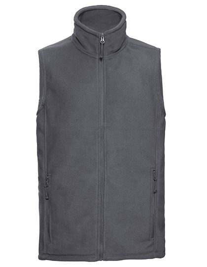 Men´s Outdoor Fleece Gilet – Russell Athletic in Convoy Grey (Solid)