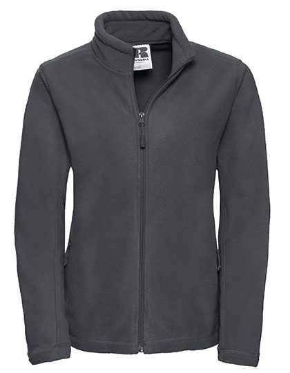 Ladies´ Full Zip Outdoor Fleece – Russell Athletic in Convoy Grey (Solid)