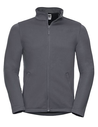 Men´s Smart Softshell Jacket – Russell Athletic in Convoy Grey (Solid)