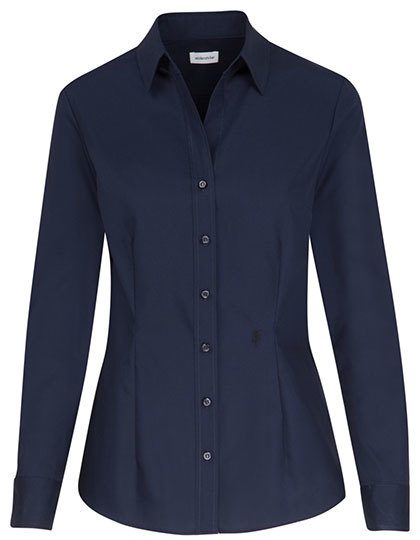 Women´s Blouse Slim Fit Long Sleeve – Seidensticker in Dark Blue