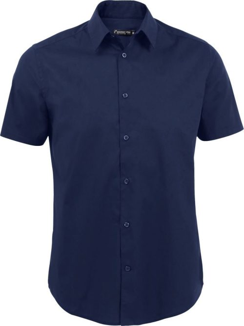 Stretch Hemd kurzarm Broadway – SOL'S in Dark Blue