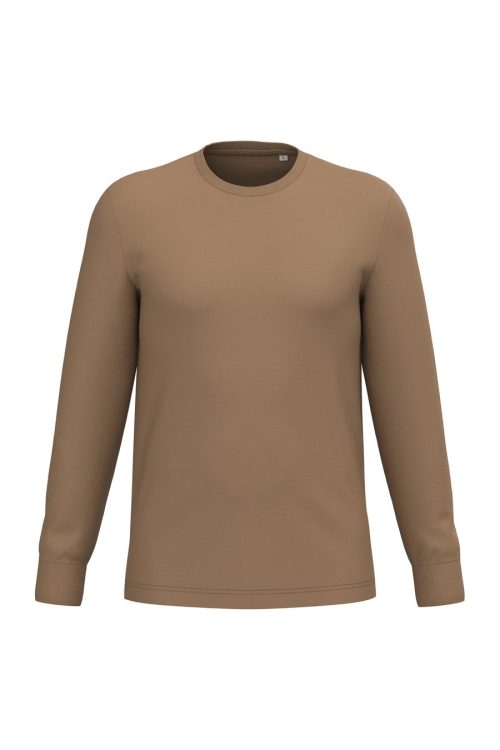 Unisex T-Shirt mit langen Ärmeln NS333 – Native Spirit in Dark Camel