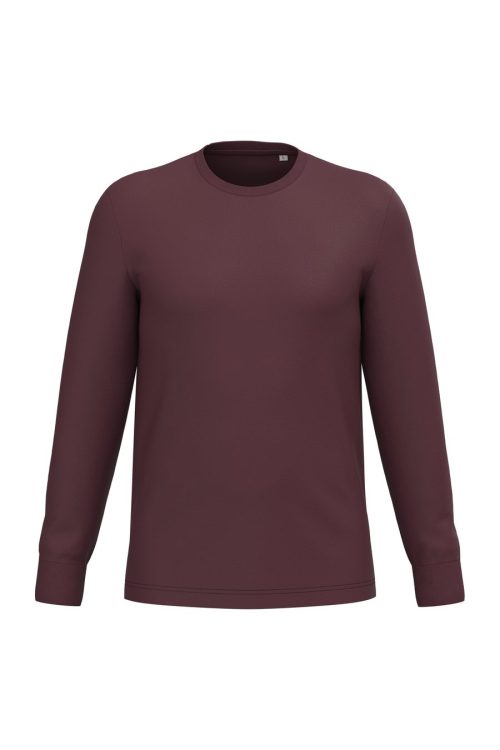 Unisex T-Shirt mit langen Ärmeln NS333 – Native Spirit in Dark Cherry