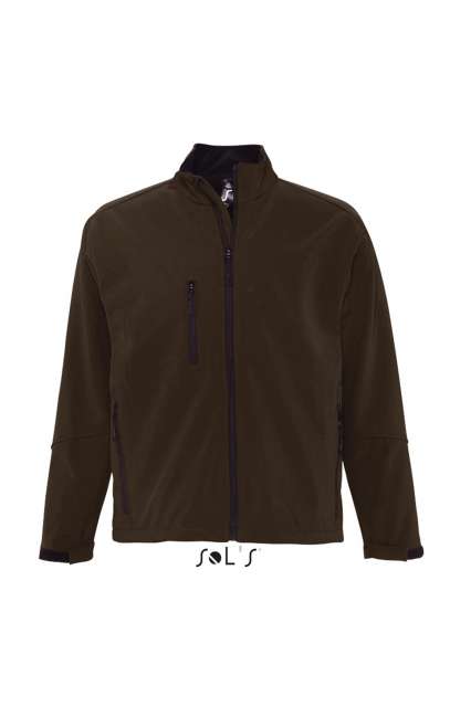 Sol's Relax - Men's Softshell Zipped Jacket – SOL'S in Dark Chocolate
