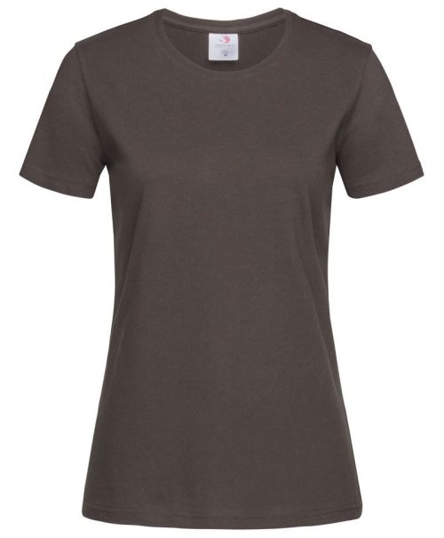 Damen T-Shirt Classic-T Women – Stedman in Dark Chocolate