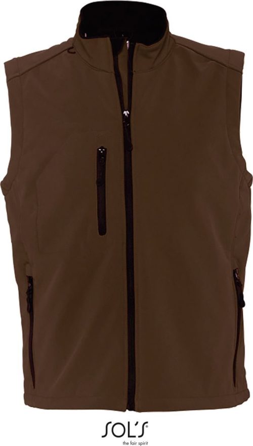 Herren 3-Lagen Softshell Gilet Rallye Men – SOL'S in Dark Chocolate