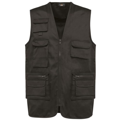 Gefütterte Unisex-Weste aus  Baumwollpolyester WK609 – WK in Dark Grey
