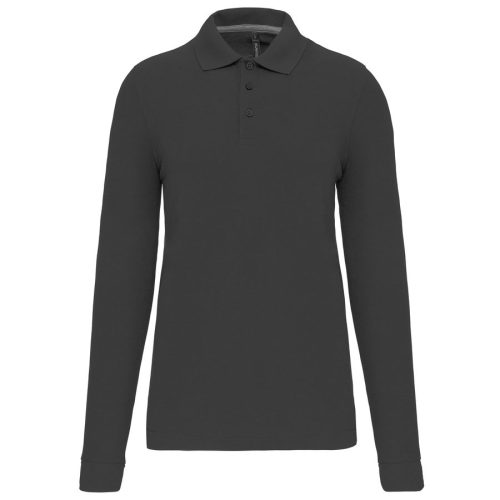 Polohemd mit langen Ärmeln WK276 – WK in Dark Grey