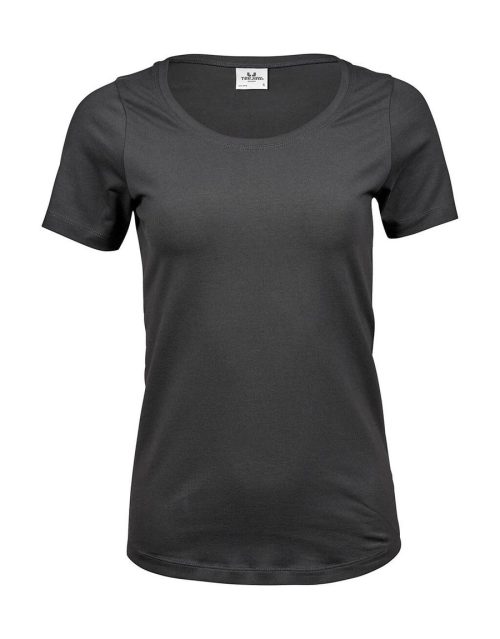 Women´s Stretch Tee – Tee Jays in Dark Grey