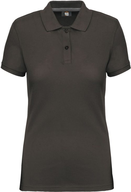 Schweres Damen Workwear Piqué Polo WK 275 – WK in Dark Grey