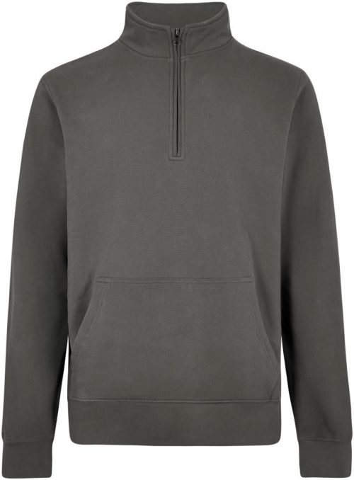 Piqué Sweater mit 1/4 Zip KK 339 – Kustom Kit in Dark Grey